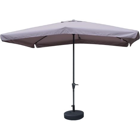 MAURY'S OMBRELLONE DA GIARDINO RETTANGOLARE 3 X 2 MT IN COLORE GRIGIO