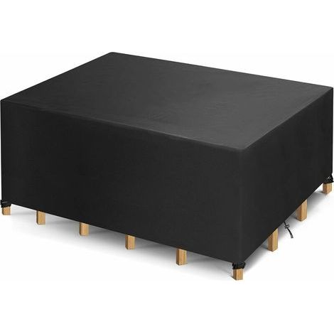 Gartenmöbel-Abdeckung – rechteckige Gartentisch-Abdeckung, Schutzhülle – wasserdicht, UV-beständig, 420D Oxford-Gewebe für den Außenbereich – 213 x 132 x 72 cm