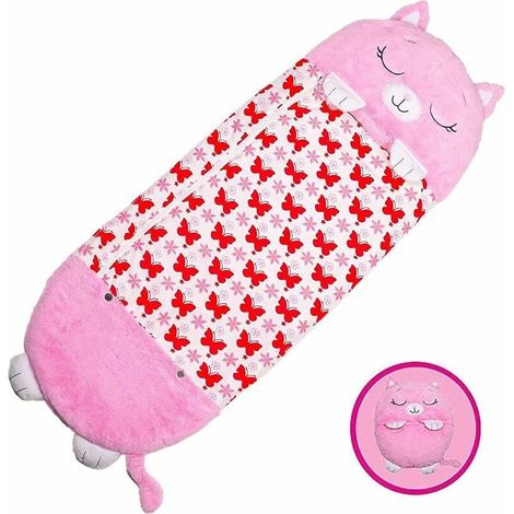 2-in-1 Kinderschlafsack mit Kissen, weich, bequem, leicht zu transportieren, Schlafsack für Kinder von 3-6 Jahren, 135 x 50 cm (1/5)