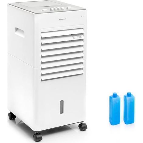 Climatiseur Sans Évacuation 5L Rafraîchisseur Air: Ventilateur, Humidificateur, Purificateur, 3 Vitesses, Blocs de Glace, Silencieux (1/5)