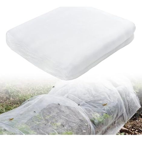 Filet de jardin pour plantes légumes fruits, 2,5x10m filet anti-insectes maillage fin, protection contre papillons oiseaux, pour fleurs cultures fruits serre (1/5)