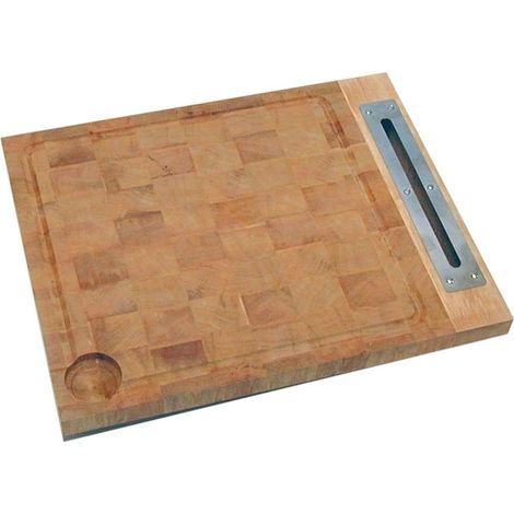 Itar – Billot à encastrer en charme bois debout – Finition huilée – Dimensions 500 x 400 x 50 mm – Encastrement 470 x 370 x 15 mm – Usage alimentaire