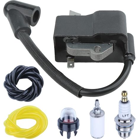 Kit de Bobine d'allumage pour Homelite UT-10514 UT-10518 UT-10517 UT-10520 UT-10516 UP07865 UP07865A UP05851 UP05851A A08676A U08653 PS06156 PS03634 Tronçonneuse avec Filtre à Carburant