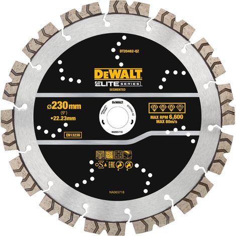 DeWalt Elite disco diamantato segmentato 230 mm 22,23 mm