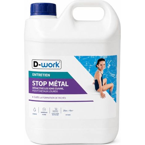 Stop Métal Astral 5 l - Traitement Anti-Corrosion pour Piscine - Protection Durable et Efficace - D-Work