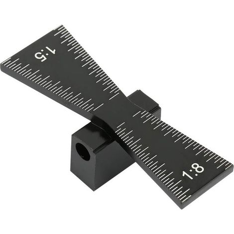 Marqueur à Queue D'aronde, 1: 5 1: 8 Gabarit En Queue D'aronde De Travail Du Bois, Jauge De Marquage En Queue D'aronde Avec échelle Pour Joints En Bois Bricolage Joints Coupés à La Main (1/3)