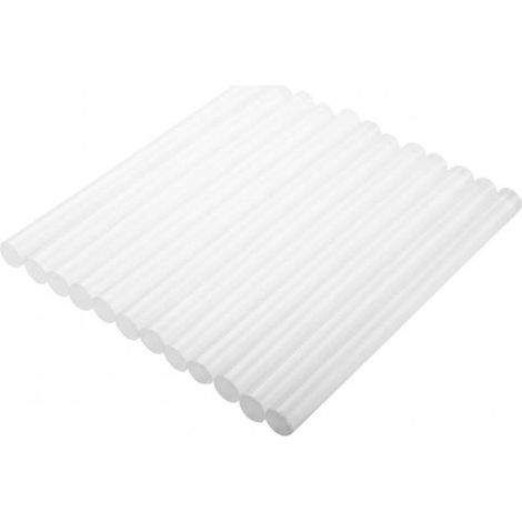 Bâtons de colle Topex 8 mm - 12 pièces - transparents, pour le bricolage et l'usage professionnel (1/2)
