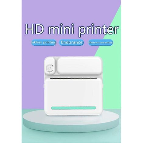 Imprimante thermique portable C19 MINI, imprimante d'étiquettes thermiques de poche pour photos, mini-imprimante sans fil (1/5)
