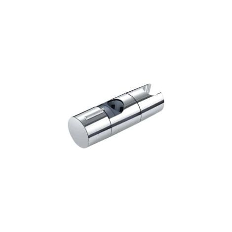 Support de pommeau de douche, réglable, 18-25 mm, universel, adapté aux barres de douche, aucun perçage requis, pivotant, adapté au remplacement de la salle de bain, argent (1/5)
