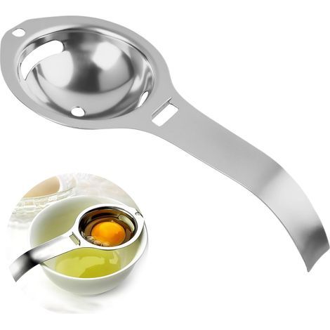 Séparateur D'oeufs Premium en Acier Inoxydable - Séparateur pour Jaune D'oeuf Filtre Oeufs avec Poignées pour une Séparation Rapide et Sans Gâchis Jaunes et Blancs d'œufs Egg Yolk Separator (1/5)