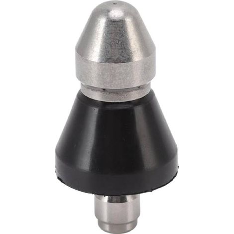 High Pressure Sewer Pipe Cleaning Nozzle, G1/4 Stainless Steel Pipe Unclogging Nozzle, Sewer Pipe Dredging and Cleaning Tools, 1 Front Jet and 6 Rear Jets (1/5)