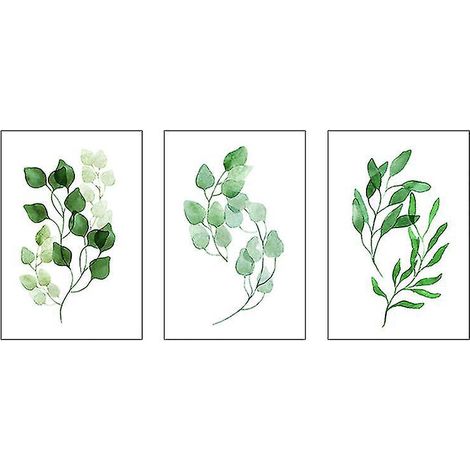 3 peintures de fleurs et de plantes (1/3)