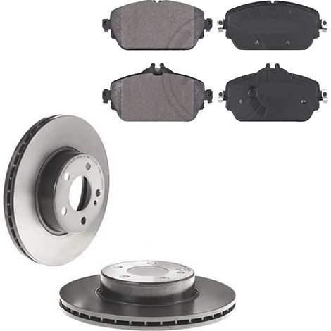 KIT FRENI ANTERIORI compatibile con MERCEDES-BENZ CLASSE C COUPE' (C205) - DISCHI + PASTIGLIE OEM: P 50 119 , P 50 123 / 18538 /SOSTITUZIONE DIRETTA/BASSA POLVERE/SILENZIOSO (1/5)