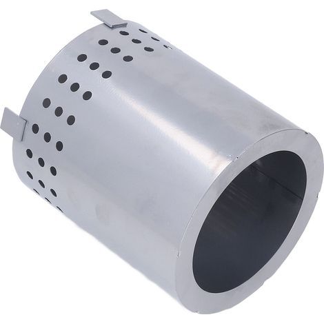 Tragbare, rauchfreie Feuerstelle für den Außenbereich, Tischform, mit Ständer, aus silberfarbenem Schmiedeeisen, ideal für Camping und Garten. (1/5)