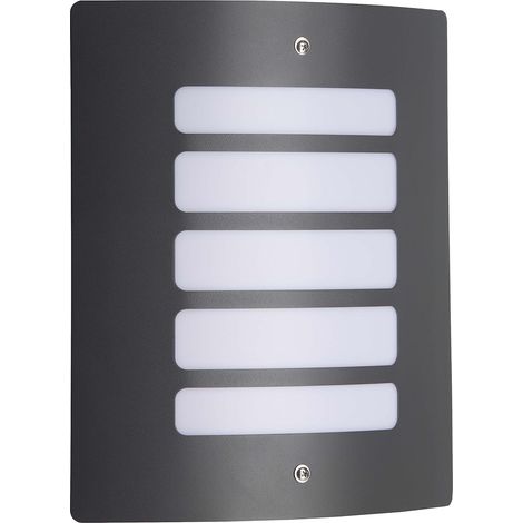 1 - Applique Extérieure - Acier Anthracite - Diffuseur Opal - Éclairage Façade Terrasse - IP44 - Argent - 90x23x29cm (1/5)