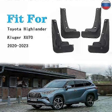Bavettes de protection de haute qualité pour Toyota Highlander 2021, 2022, 2020, 2023, Kluger Hybrid et XU70. Accessoires auto.