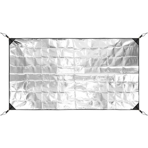 Tapis de pique-nique en aluminium épais pour tente de sommeil, isolation thermique, plage, camping, extérieur, sol, double face, imperméable, tente de sommeil en aluminium, isolation thermique (1/5)