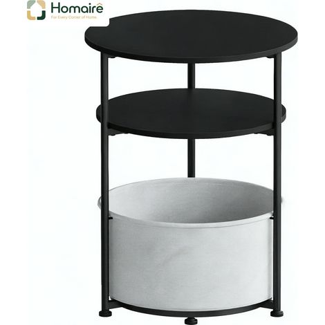Beistelltisch aus Metall und schwarzem Metall 43 x 43 x 56 cm HOMAIRE (1/5)