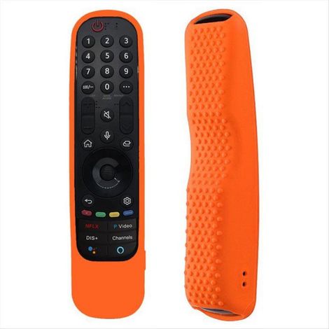 Coque Télécommande - Silicone - Pour LG AN-MR21 AN-MR22 - Protection Antichoc - Orange - 1 Pièce (1/5)