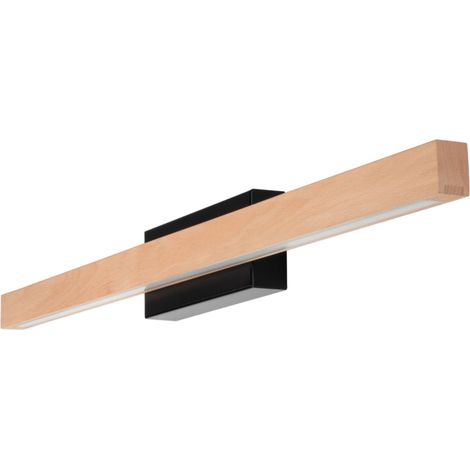 applique onli "dora" metallo e legno led 80x5,6x8 cm
