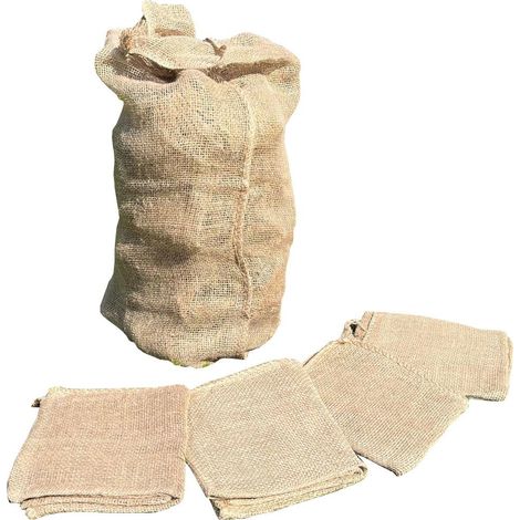 Pack of 5 Large Hessian Jute Potato Storage Sacks (1/5)
