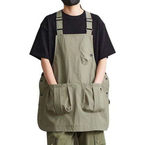 Delantal ligero para catering, ropa de trabajo, delantal para cocina, chef, cafetería, cuidado de animales (1/4)