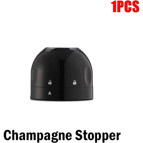 Stück leerer Rotweinflaschenverschluss, Silikonverschluss, leerer Champagnerflaschenverschluss, hält Wein frisch, Barzubehör, Champagner, 1 Stück (1/3)