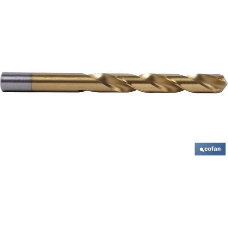 Broca de titanio HSS-Ti para metal DIN338N-118º (Ø11,5 mm.) COFAN 09751150