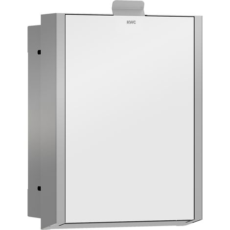 KWC AR Hygieneabfallbehälter, EXOS, Edst.,  284x332x125 mm, UP, Front ESG weiß, 3,7l