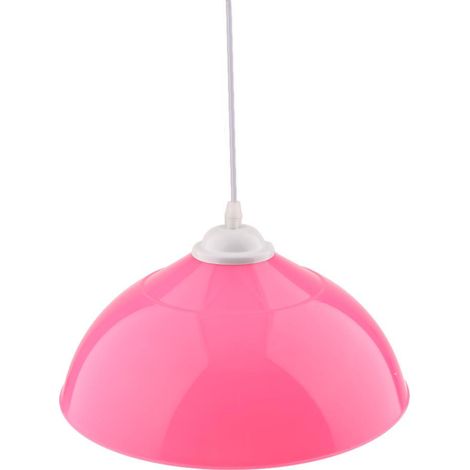 Plafonnier semi-circulaire plafonnier couvercle housse de suspension pendentif rose (1/5)