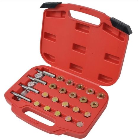 Kit rifilettatore/riparazione tappo di scarico dell'olio 64pz
