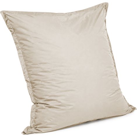 Pouf extérieur imperméable déhoussable anti-UV - 140x180 cm Beige Bananair Fabriqué en France