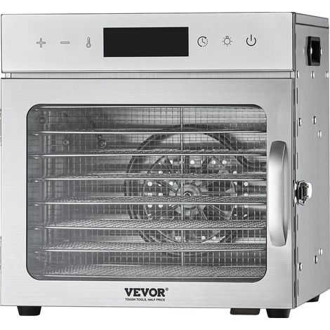 Déshydrateur Alimentaire 8 Plateaux 400W, Séchoir Électrique avec Température et Minuteur Réglables pour Viande, Fruits et Légumes (1/5)