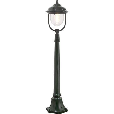 Konstsmide 7225-600 Parma - Lampada da Esterni per Sentiero, BxPxA 24x24x118 cm, 1 Punto Luce da 75 W, IP 43, Alluminio Laccato, Colore: Bianco Opaco (1/5)