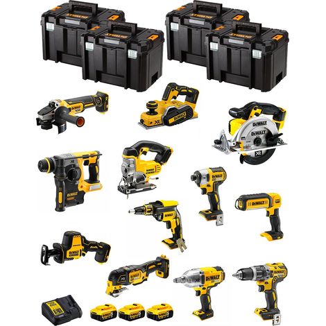 DeWALT Kit DWK1202T (DCD796+DCH273+DCG405+DCF887+DCF899H+DCS331+DCS391+ DCS355+DCP580+DCS369+DCL050+DCF620+3x5,0Ah+DCB115+4xTVI) (1/5)