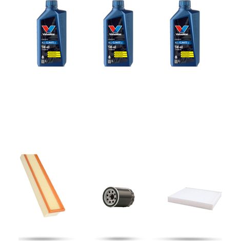 Kit tagliando 3 FILTRI e 3L OLIO compatibile con Fiat punto Evo 1.4 Natural Power 57kw dal 2009 (1/5)