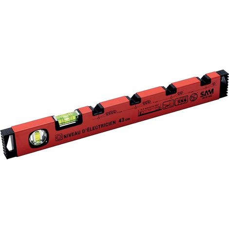 Niveau pour électricien longueur 43 cm - SAM outillage (1/4)
