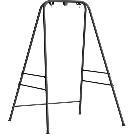 Support de Chaise Suspendue, Structure Métallique Durable, Assemblage Facile, noir (1/5)