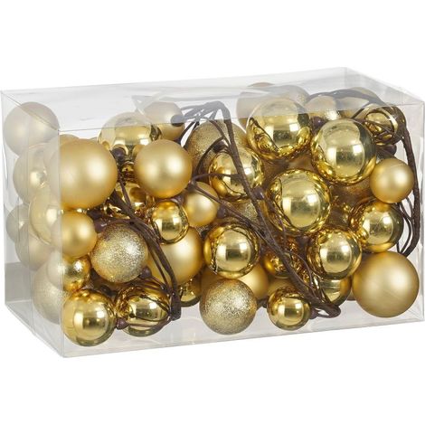 GHIRLANDA PALLINE ORO 180CM EDELMAN