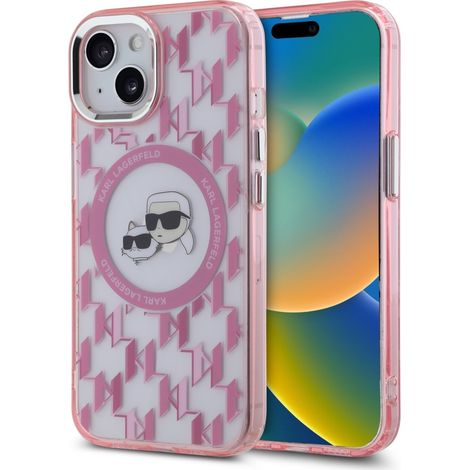 Karl Lagerfeld MagSafe Pink iPhone 15 Plus Hülle (1/5)