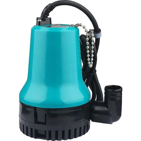 Pompe submersible solaire 24 V CC (60 W, 2,5 A) 4,35 m³/h pour fontaine d'irrigation et circulation d'eau (bleue) (1/4)