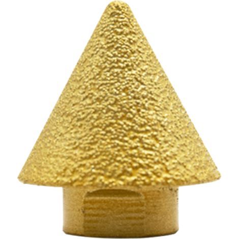 Outil de chanfreinage brasé à chanfrein à grains de diamant, fraise à biseau rond pour carrelage, marbre, granit, perçage de trous, agrandissement de la pierre biseautée, accessoire de polissage pour (1/5)