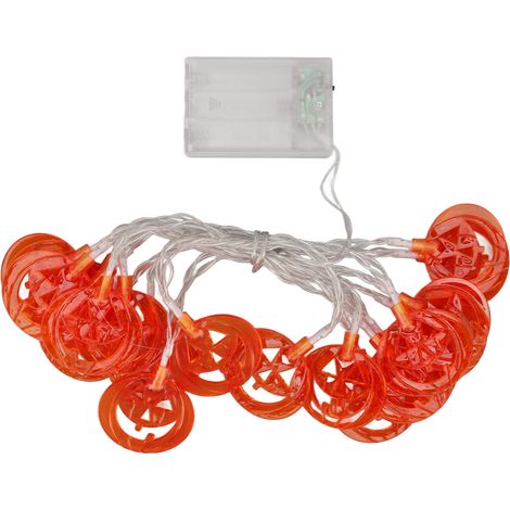 Guirlande lumineuse citrouille Halloween 3 mètres câble souple lumière douce décoration maison Thanksgiving (1/5)