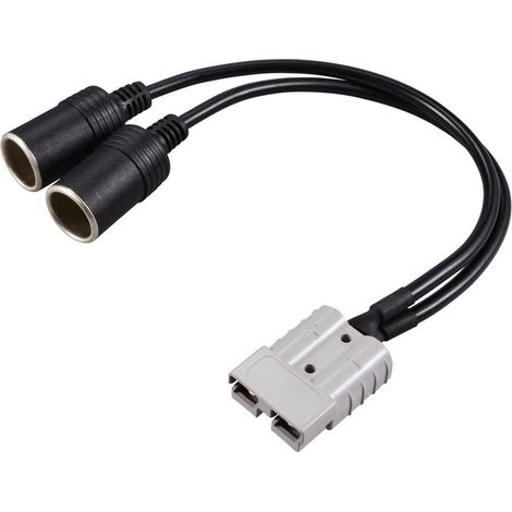 Connettore batteria ad alta corrente su 2x presa accendisigari PER AUTO TC-12195700 Nero TRU COMPONENTS Contenuto: 1 pz (1/3)