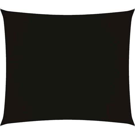 Vela Parasole Telo Ombra Parasole a Vela Oxford Rettangolare 2x2,5 m Nero (1/4)