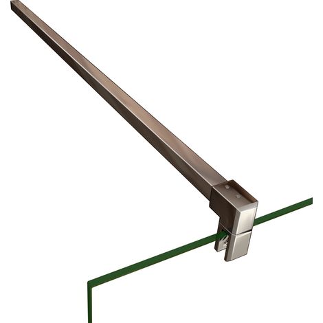 F Form:900mm Haltestange für Duschwand Stabilisator für Glasstärke 8/10mm (1/4)