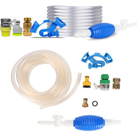 Kit de nettoyage de gravier pour aquarium avec pompe et tuyau d'arrosage de 5 m (1/5)