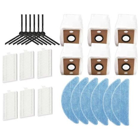 Pièces détachées pour aspirateur robot iLife V9 / V9 Pro / G9 / G9 Pro / A12 Pro : brosse latérale, chiffon de nettoyage et sac à poussière (remplacement) (1/5)