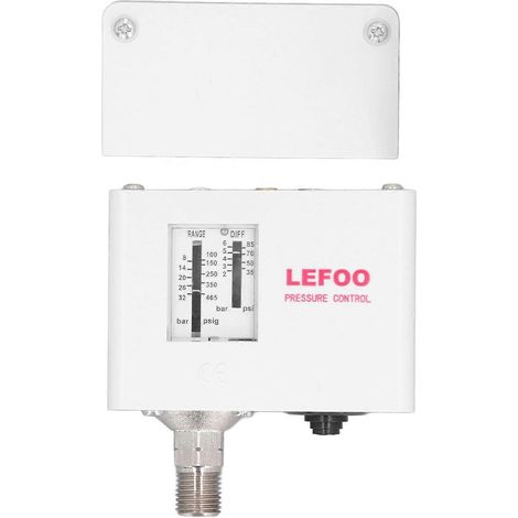 Luftkompressor-Druckschalter SPDT, pneumatisches Manometer, einstellbare Differenzdruckregelung