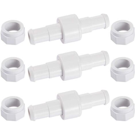 D20 Set of 3 Rotating Hose Connectors with 6 Nozzles Compatible with Zodiac Polaris 180 280 380 Pool Cleaning Robot (1/4)